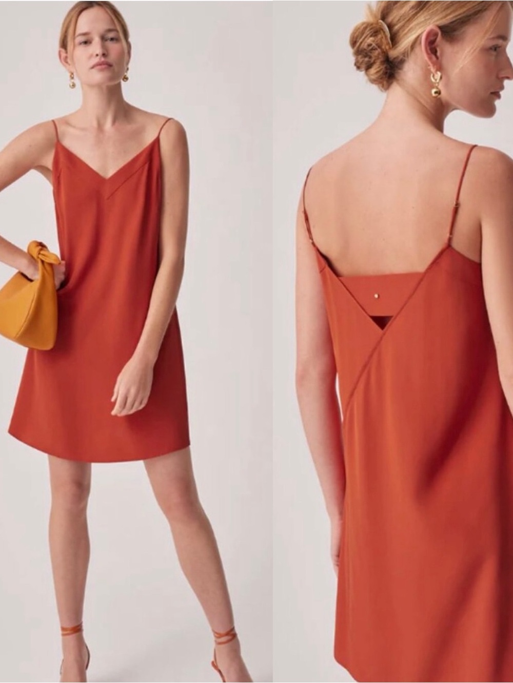Cuyana Silk Short Slip Dress Size Medium
